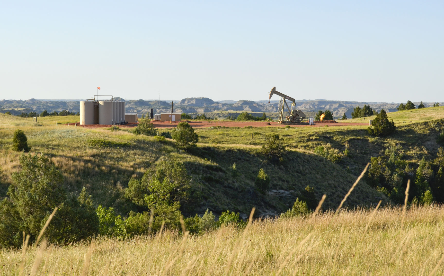 Badlands Oil Well